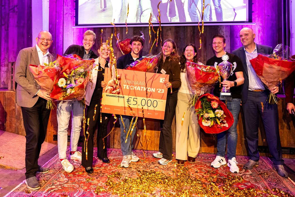 Het winnende Team van Techathon 2023_Team Spie Hogeschool Rotterdam Zadkine Techniek College Rotterdam